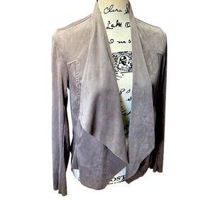 KUT From The Kloth Tayanita Vegan Faux Suede Open Front Jacket Sz XS